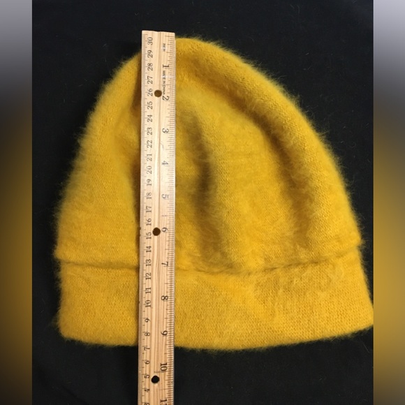 Vintage Betmar Angora Rabbit/Wool Hat Mustard Yellow - Picture 10 of 12